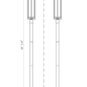 Aura 1 Light Outdoor Post Mounted Fixture