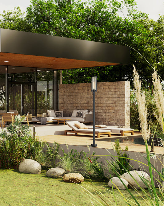 Aura 1 Light Outdoor Post Mounted Fixture