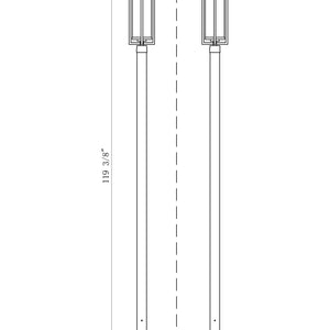 Aura 1 Light Outdoor Post Mounted Fixture