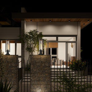 Aura 1 Light Outdoor Pier Mounted Fixture