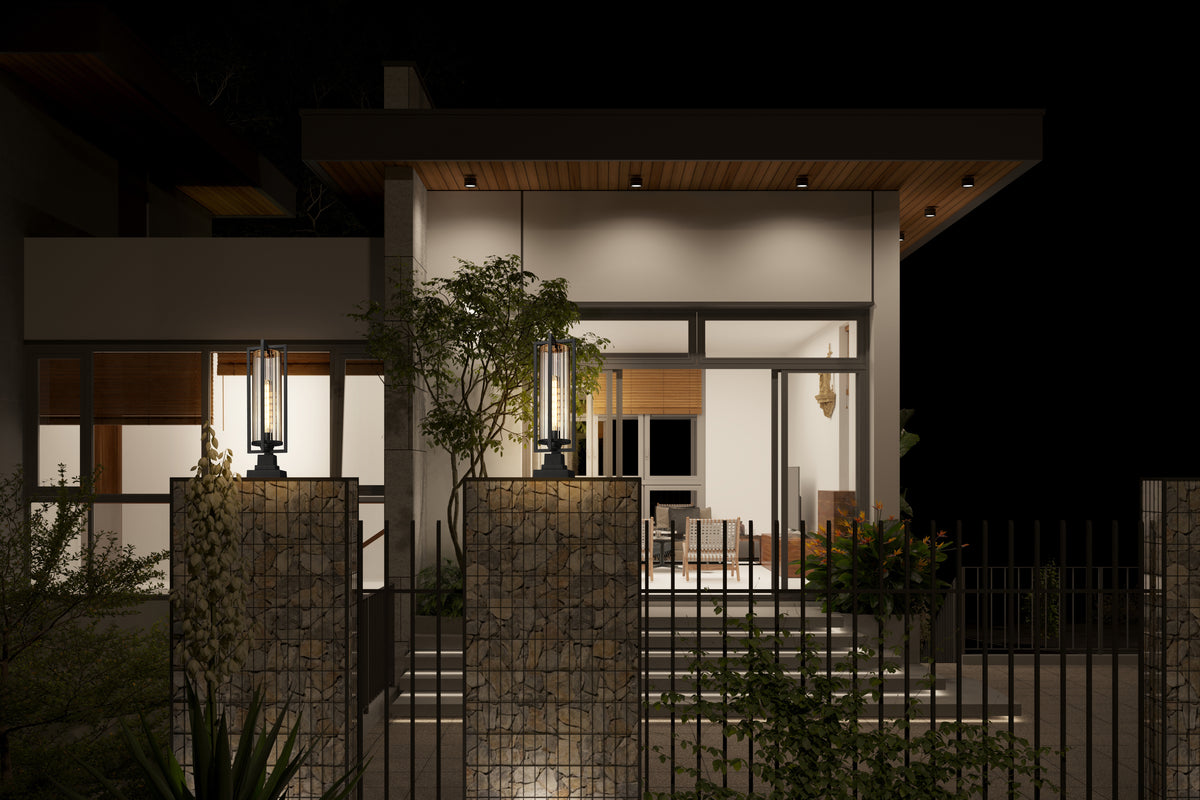 Aura 1 Light Outdoor Pier Mounted Fixture