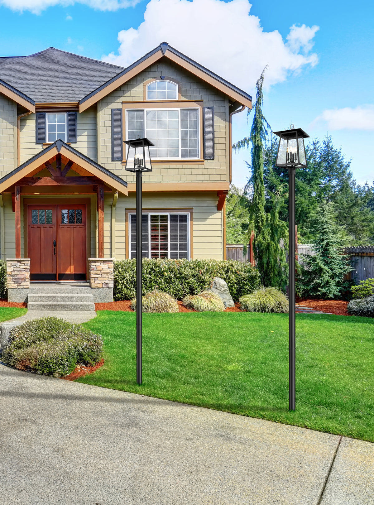 Rainer 4 Light Outdoor Post Mounted Fixture