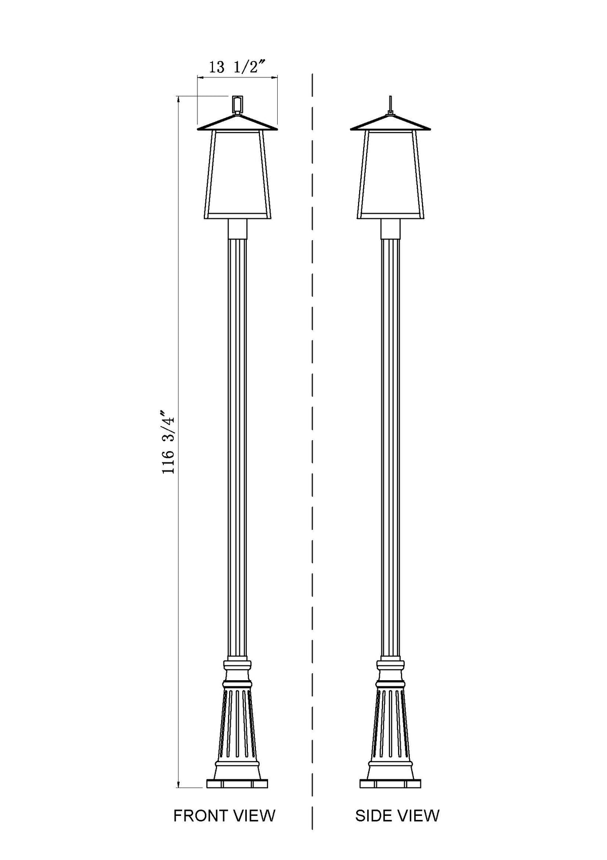 Rainer 4 Light Outdoor Post Mounted Fixture
