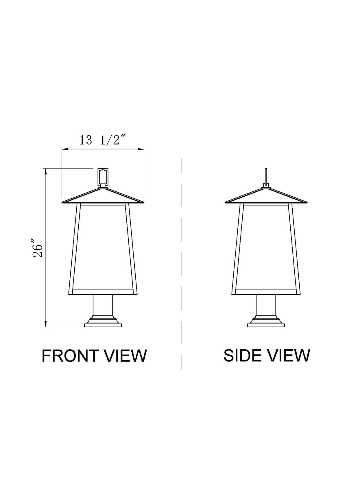 Rainer 4 Light Outdoor Pier Mounted Fixture