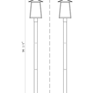 Rainer 4 Light Outdoor Post Mounted Fixture