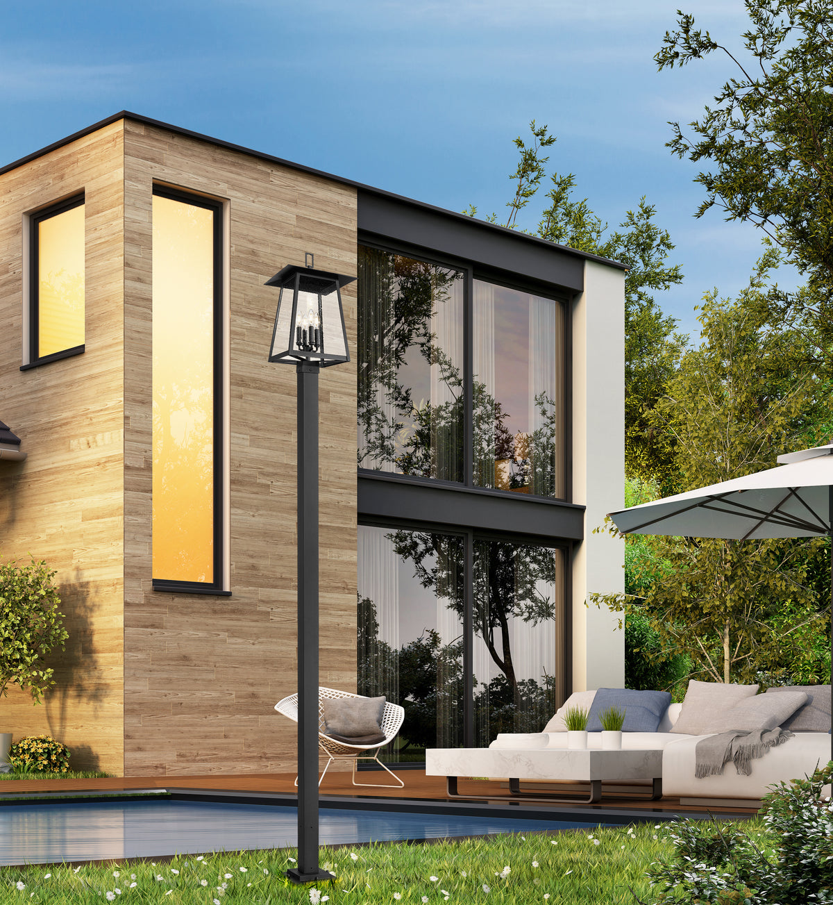 Rainer 4 Light Outdoor Post Mounted Fixture