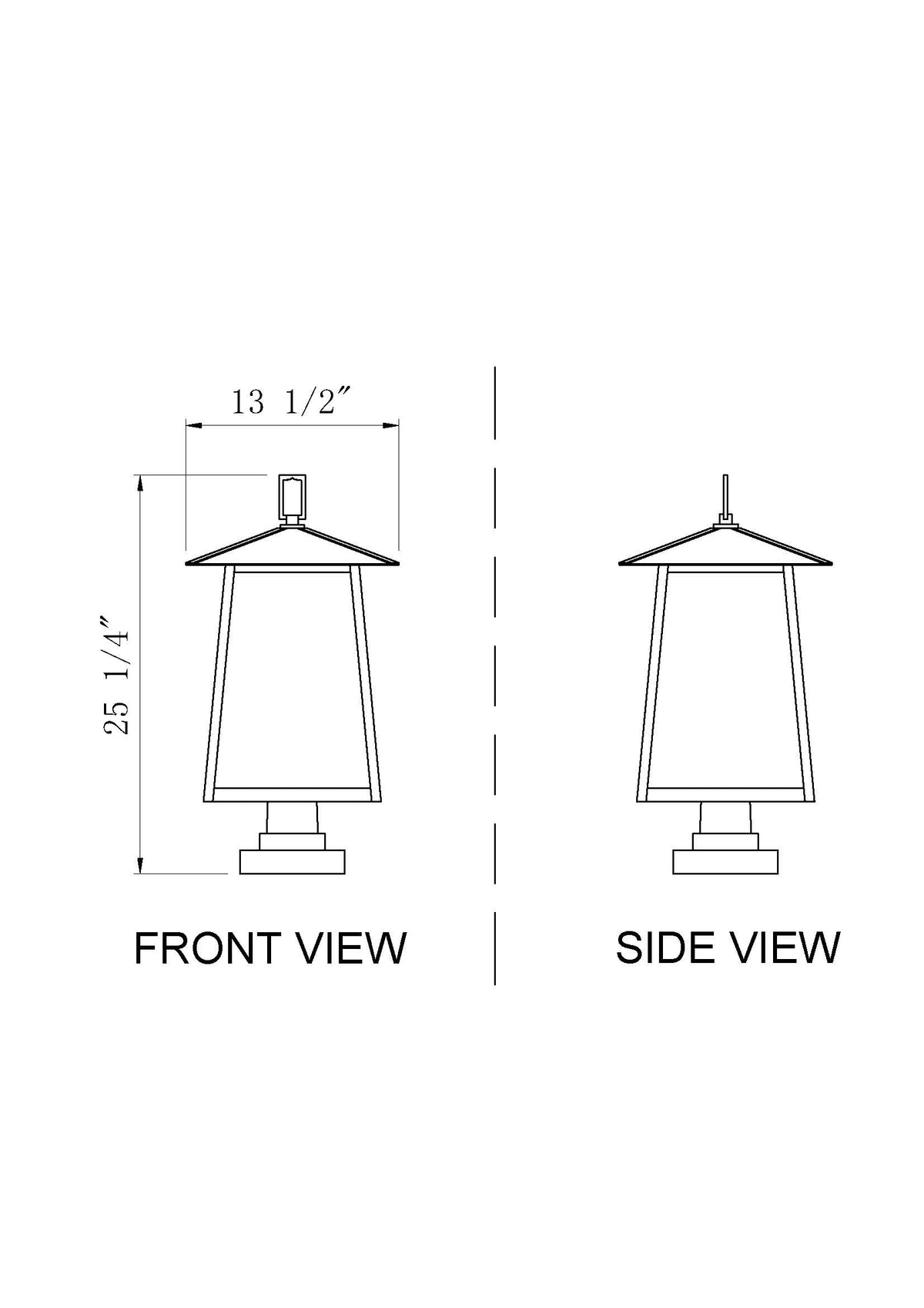 Rainer 4 Light Outdoor Pier Mounted Fixture