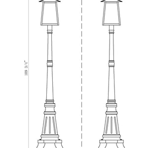 Rainer 5 Light Outdoor Post Mounted Fixture