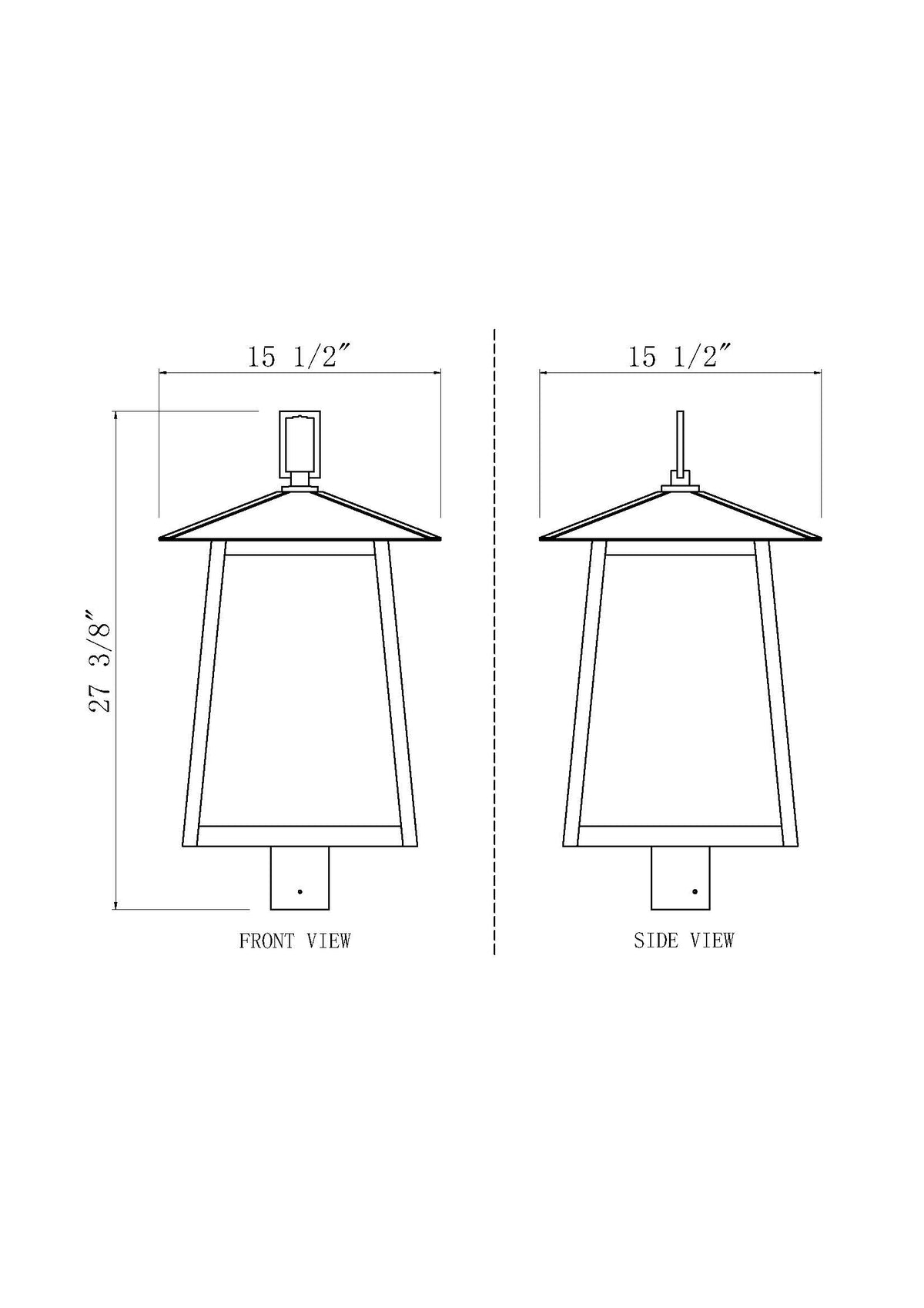 Rainer 5 Light Outdoor Post Mount Fixture