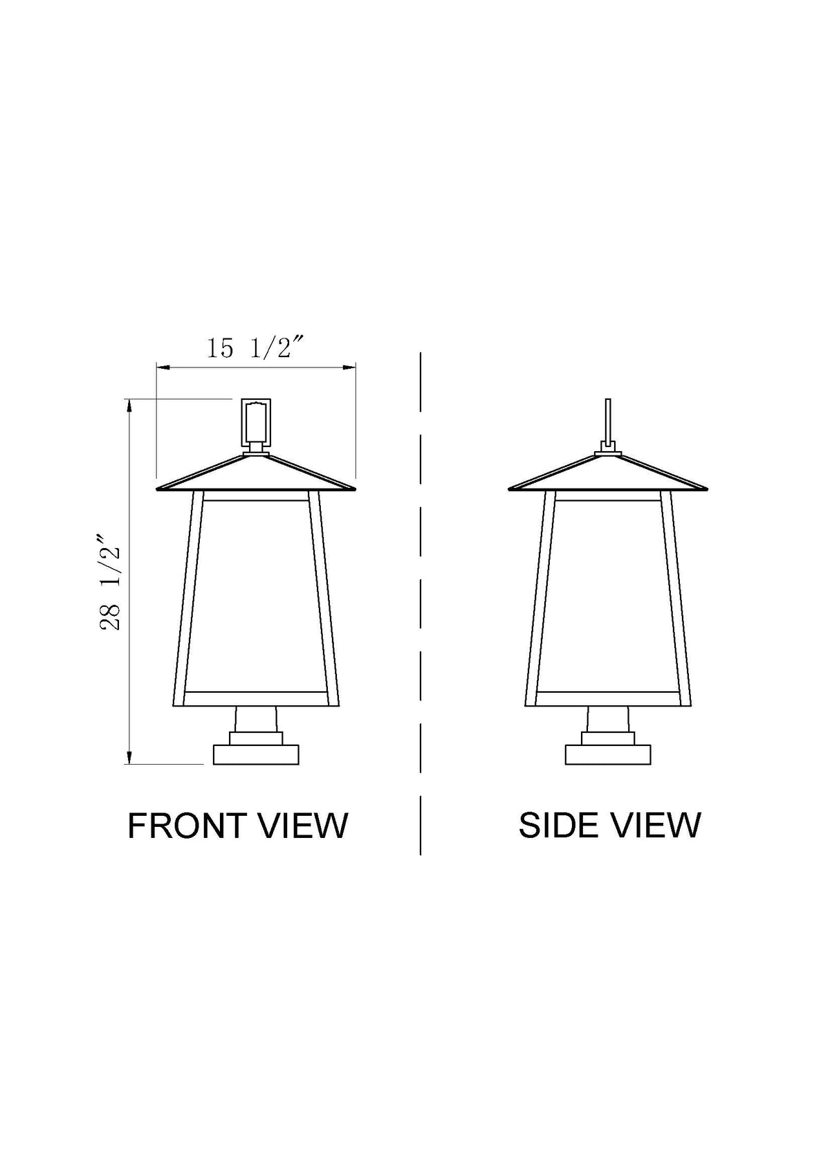 Rainer 5 Light Outdoor Pier Mounted Fixture