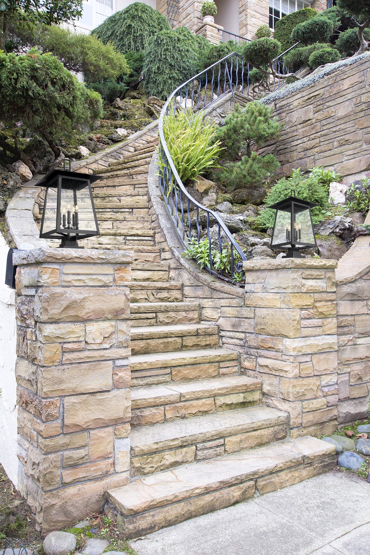 Rainer 5 Light Outdoor Pier Mounted Fixture