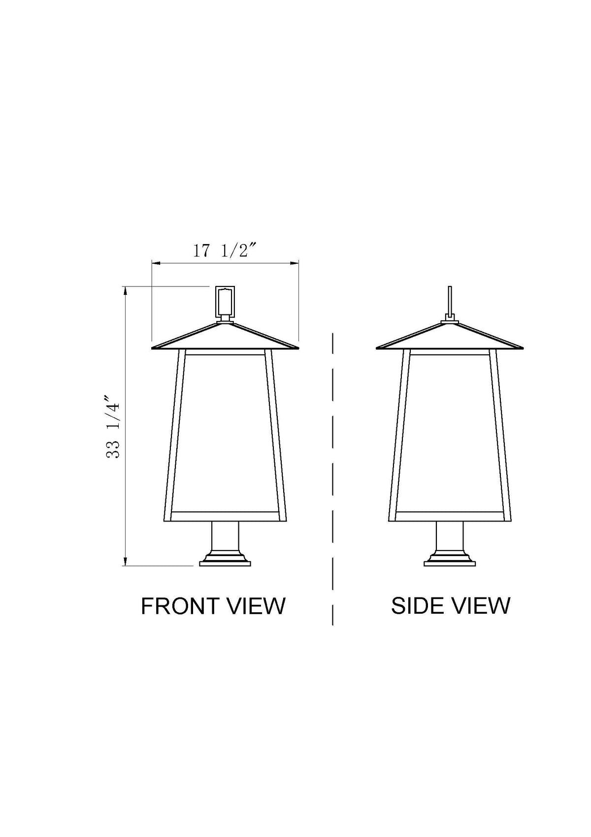 Rainer 6 Light Outdoor Pier Mounted Fixture