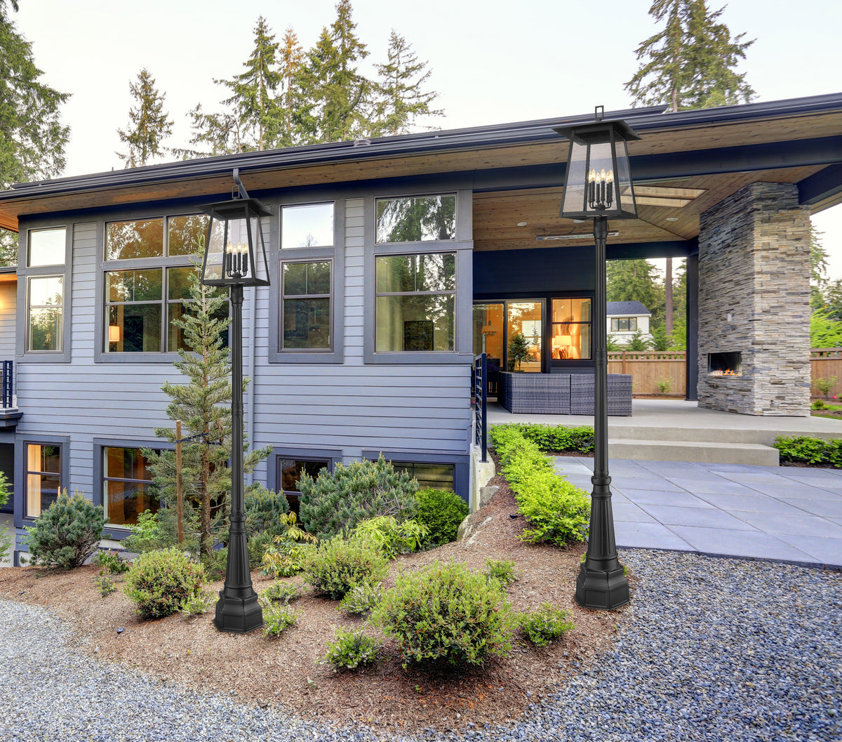 Rainer 6 Light Outdoor Post Mounted Fixture