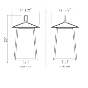 Rainer 6 Light Outdoor Post Mount Fixture