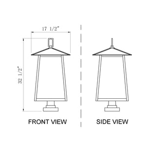 Rainer 6 Light Outdoor Pier Mounted Fixture