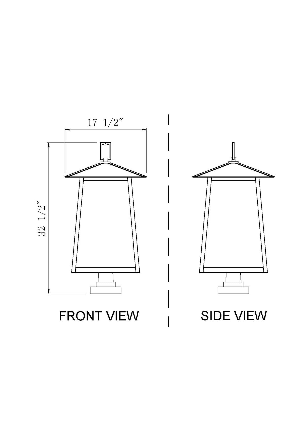 Rainer 6 Light Outdoor Pier Mounted Fixture