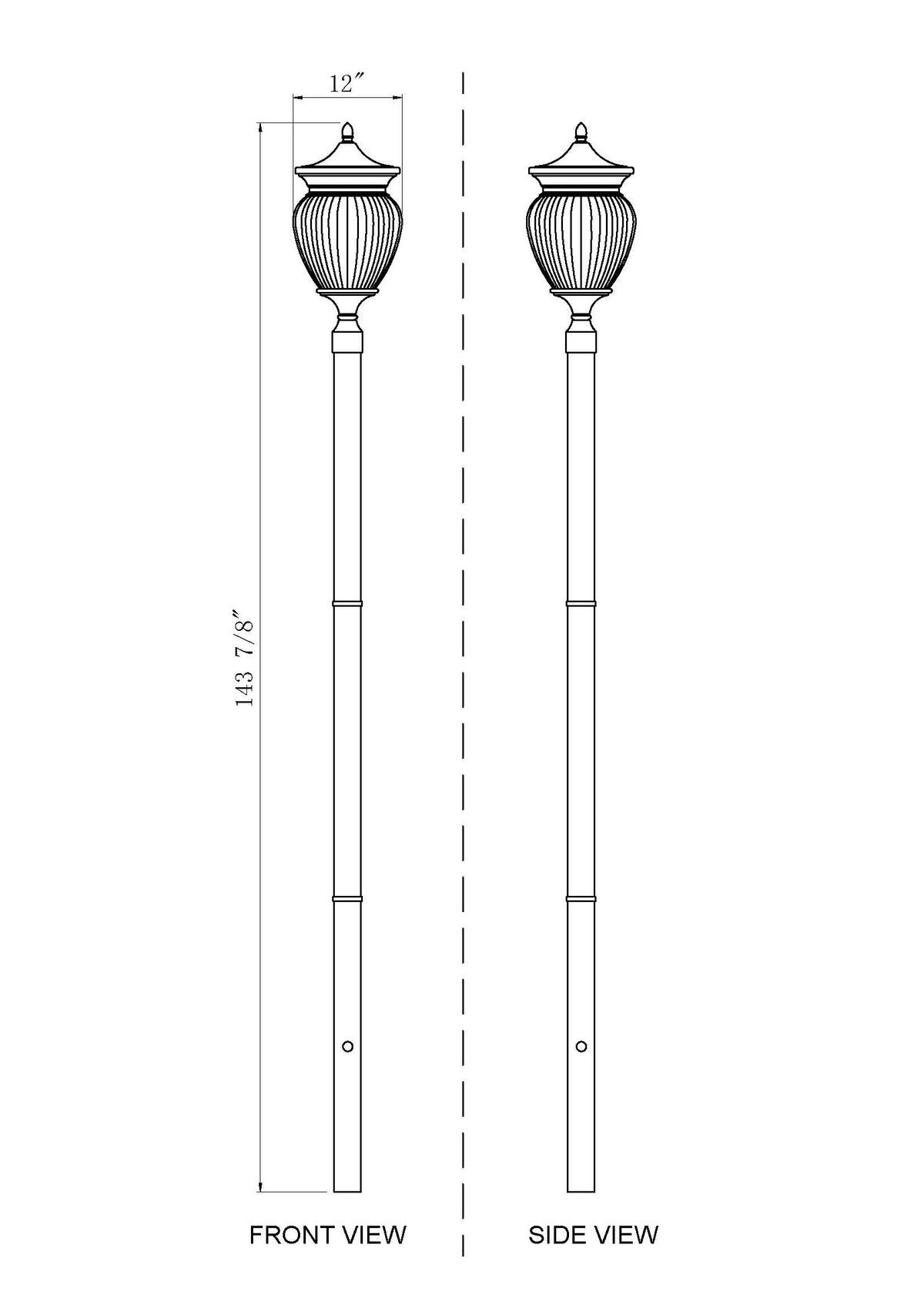 Davina 4 Light Outdoor Post Mounted Fixture