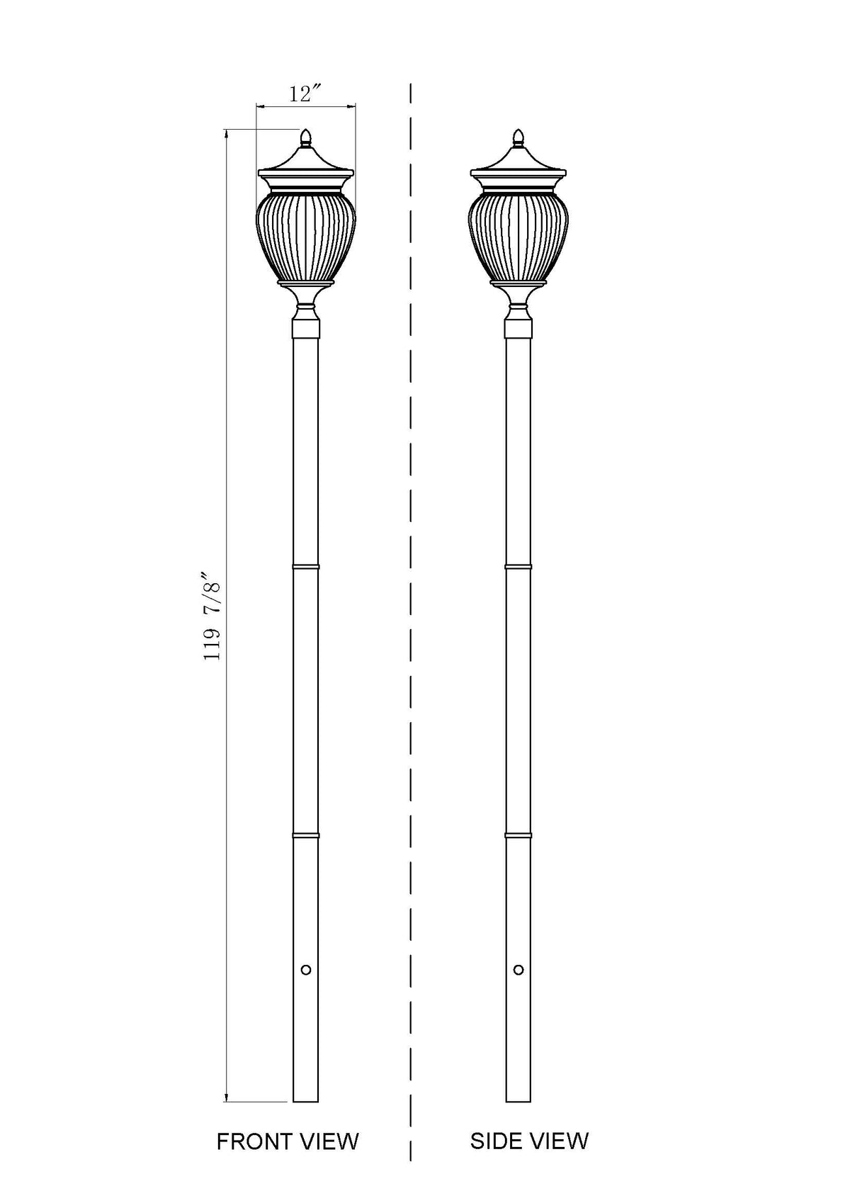 Davina 4 Light Outdoor Post Mounted Fixture