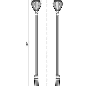 Davina 4 Light Outdoor Post Mounted Fixture