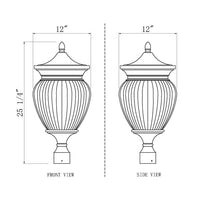 Davina 25.25-in Outdoor Post mount