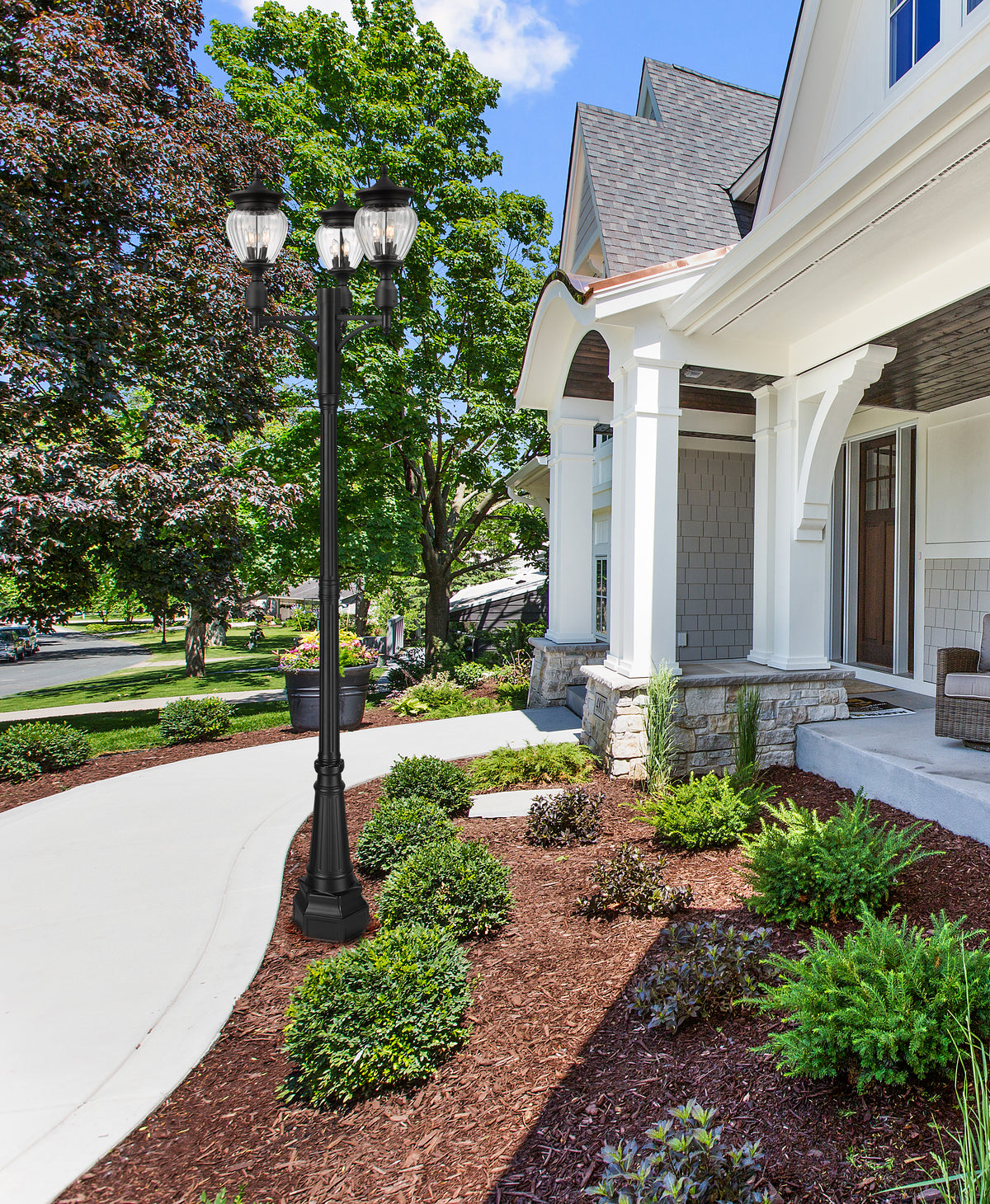 Davina 3 Light Outdoor Post Mounted Fixture