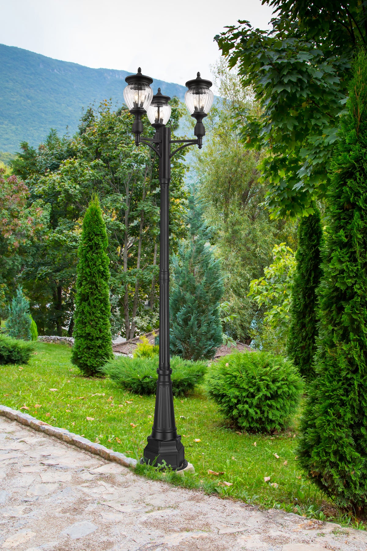 Davina 3 Light Outdoor Post Mounted Fixture