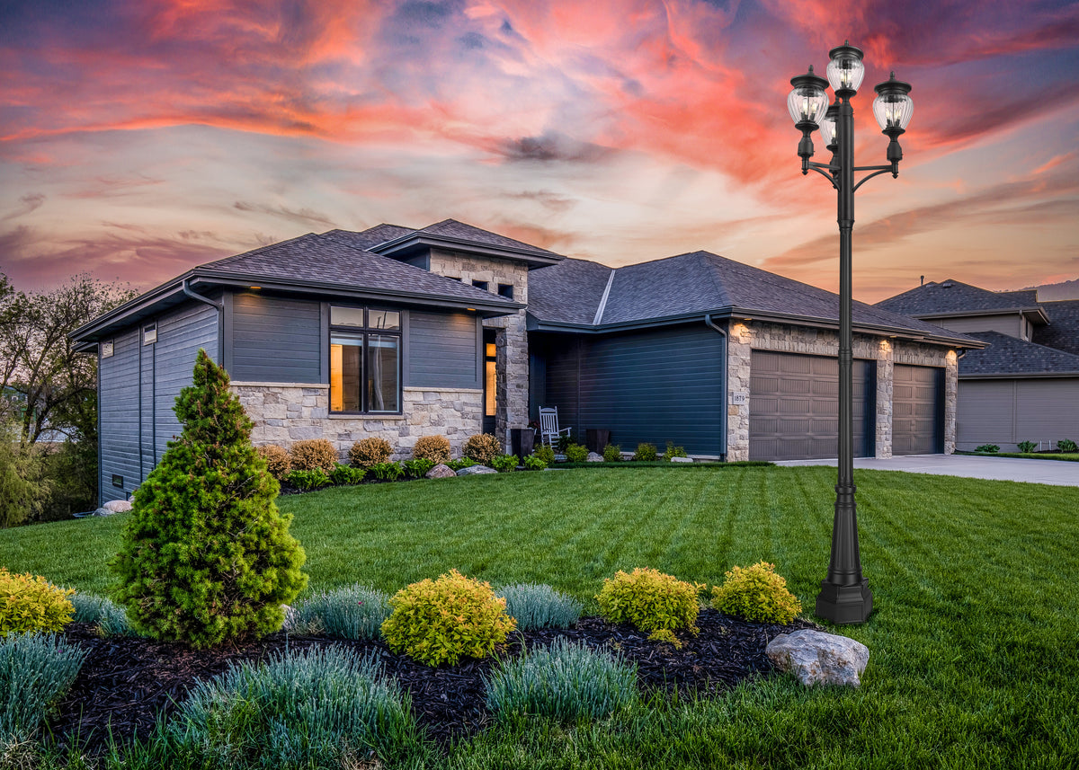 Davina 3 Light Outdoor Post Mounted Fixture