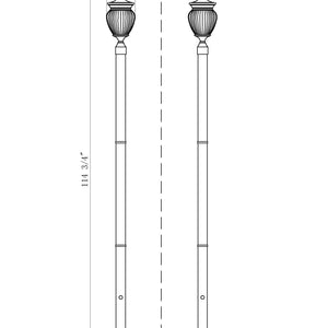 Davina 3 Light Outdoor Post Mounted Fixture