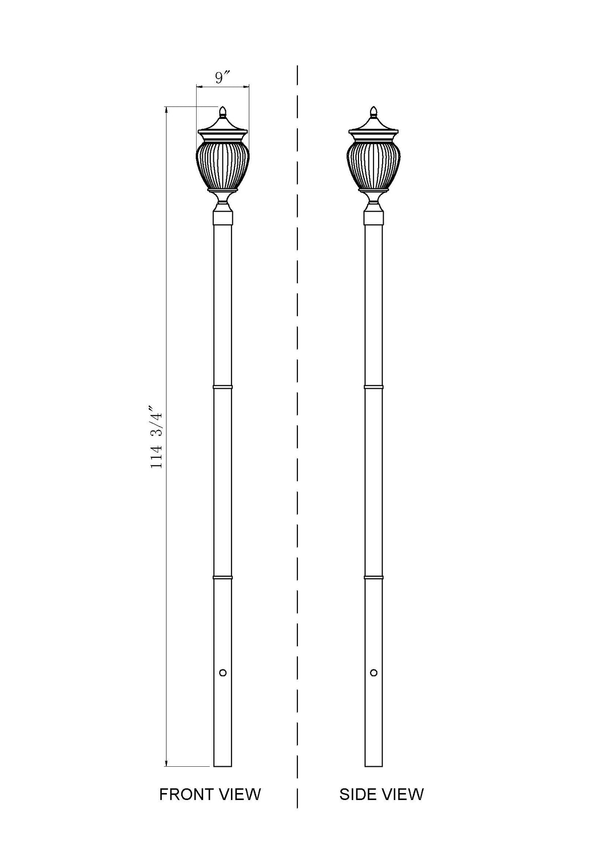 Davina 3 Light Outdoor Post Mounted Fixture