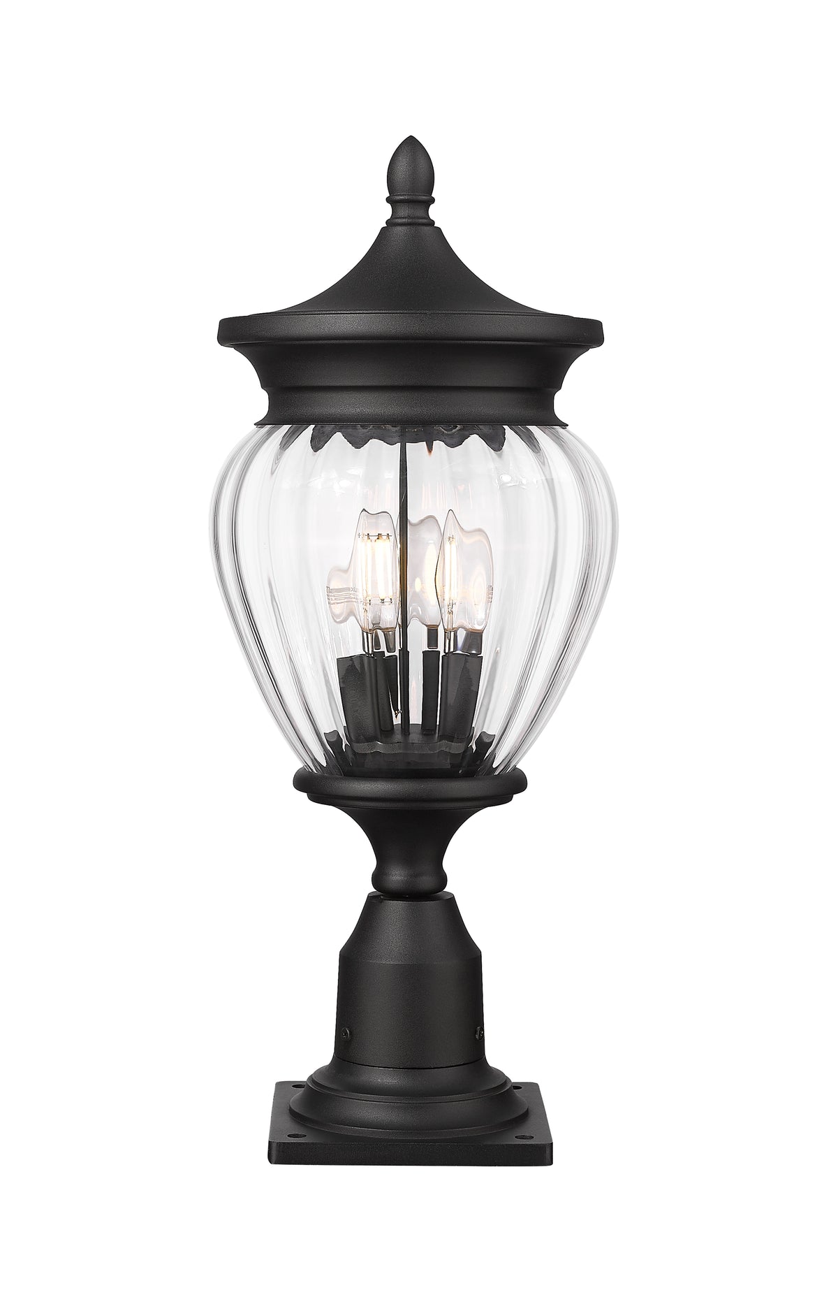 Davina 3 Light Outdoor Pier Mounted Fixture