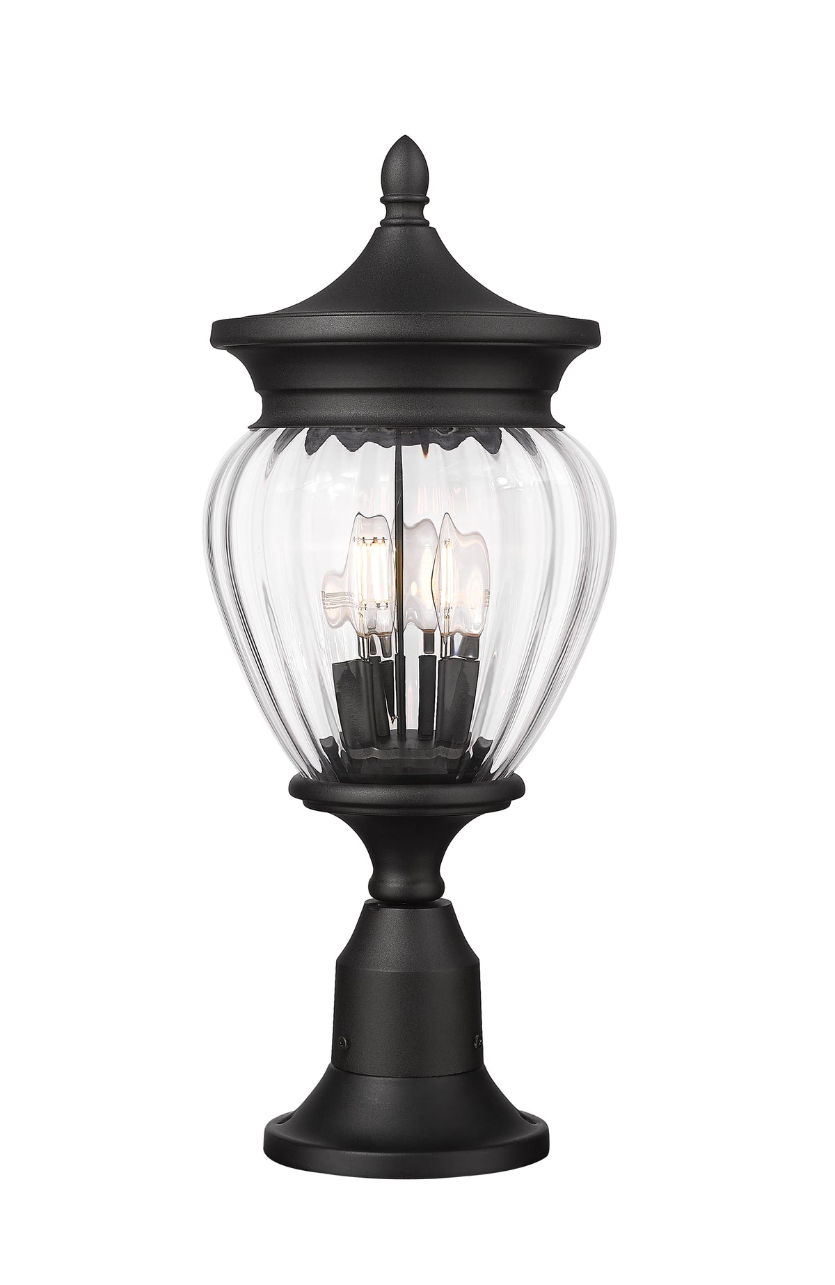 Davina 3 Light Outdoor Pier Mounted Fixture