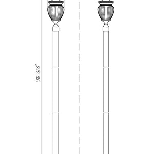 Davina 3 Light Outdoor Post Mounted Fixture