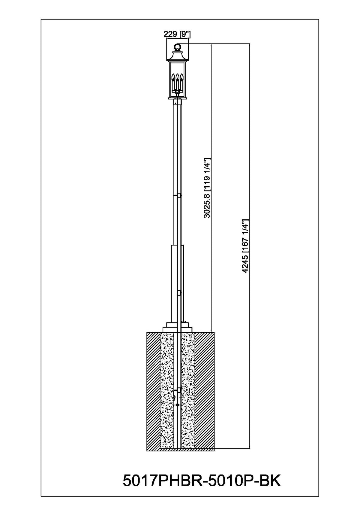 Tiberius 4 Light Outdoor Post Mounted Fixture
