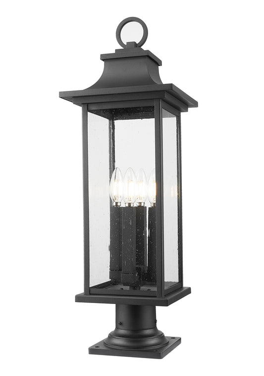 Tiberius 4 Light Outdoor Pier Mounted Fixture