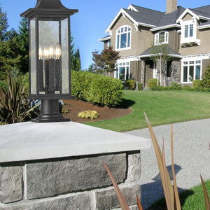 Tiberius 4 Light Outdoor Pier Mounted Fixture