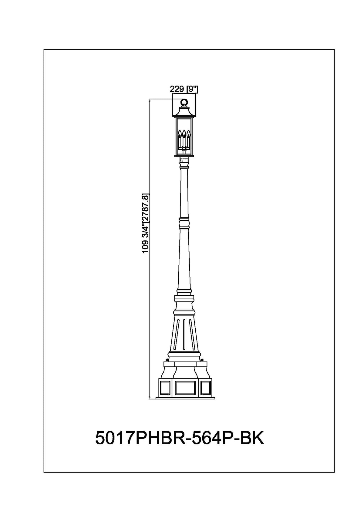 Tiberius 4 Light Outdoor Post Mounted Fixture