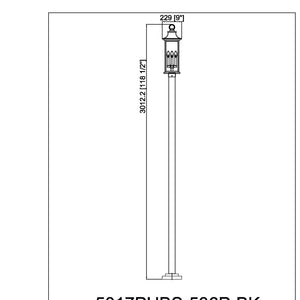 Tiberius 4 Light Outdoor Post Mounted Fixture