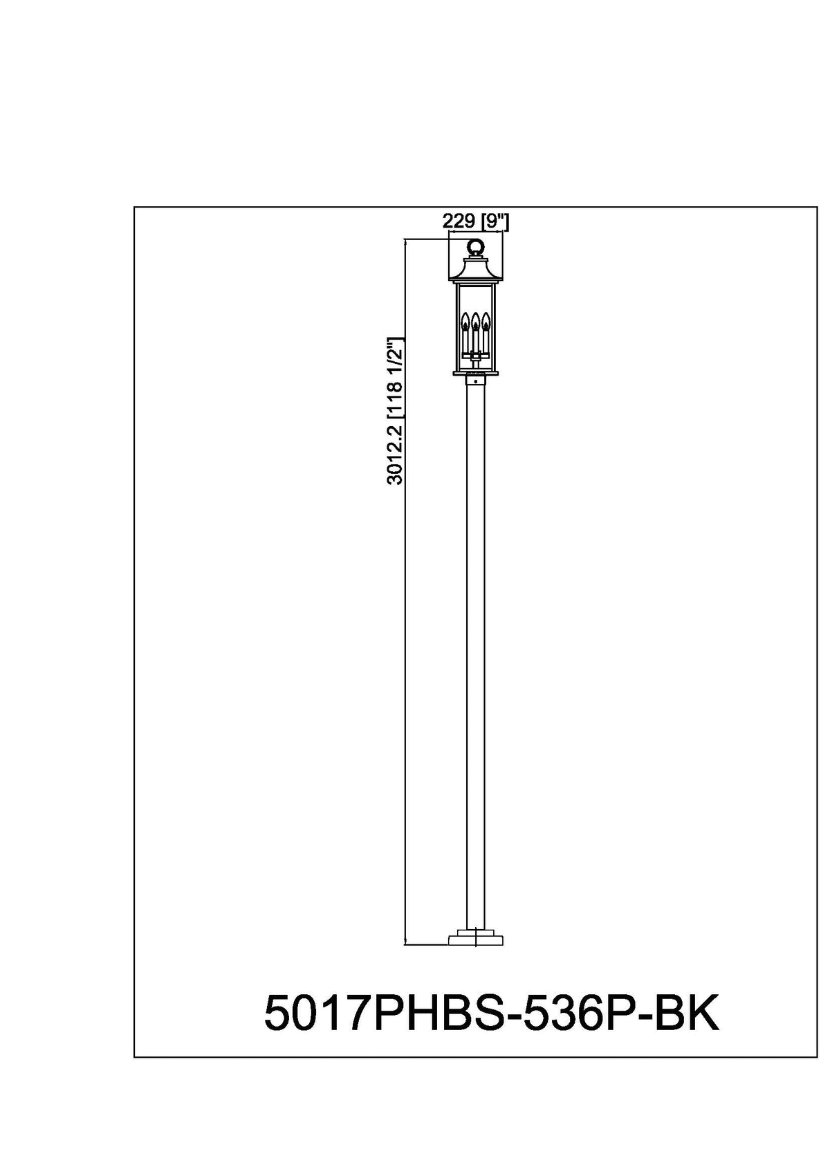 Tiberius 4 Light Outdoor Post Mounted Fixture