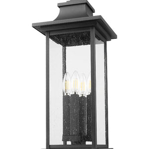 Tiberius 24.5-in Outdoor Post Mount