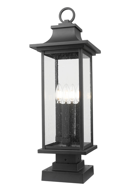 Tiberius 4 Light Outdoor Pier Mounted Fixture