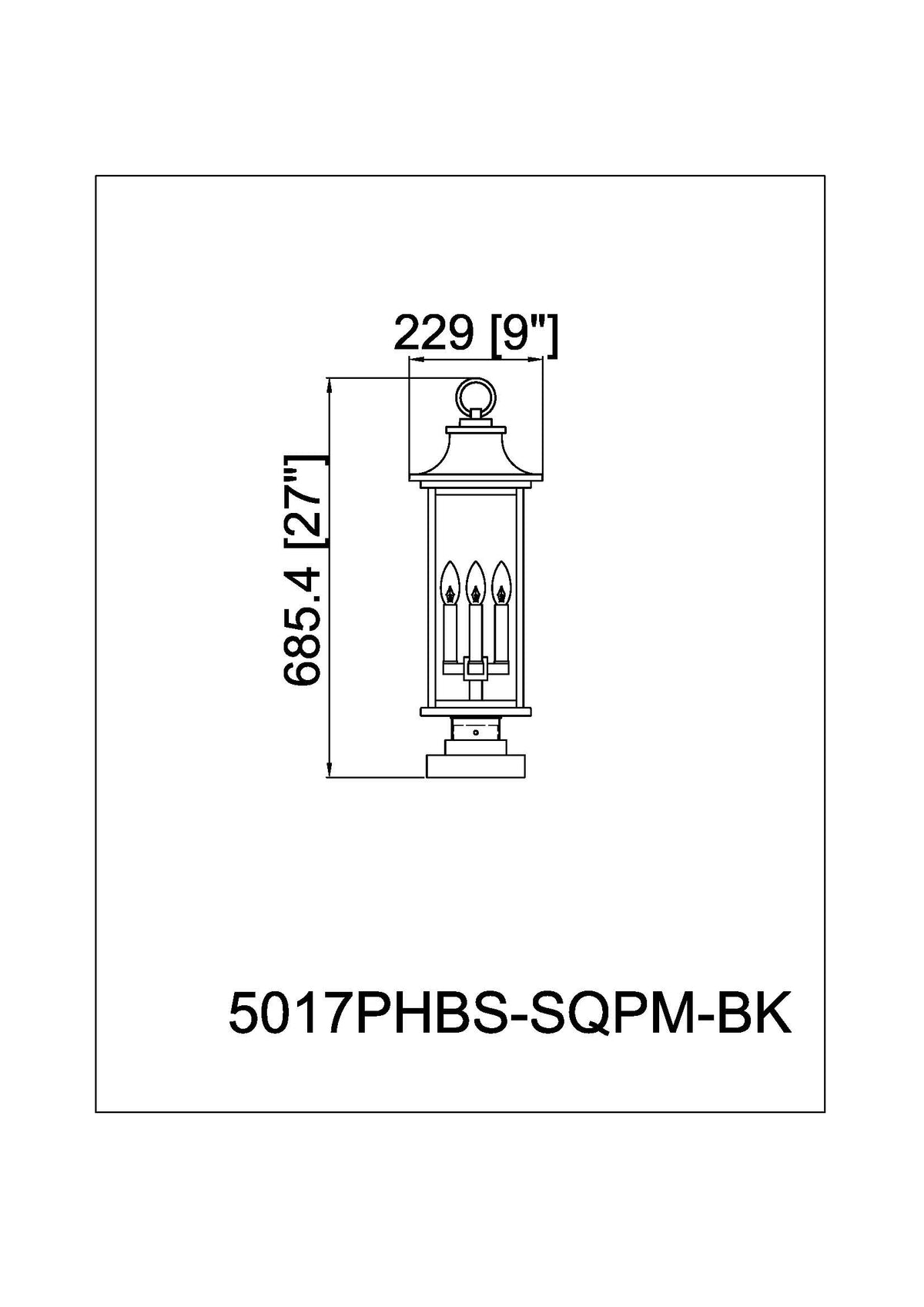 Tiberius 4 Light Outdoor Pier Mounted Fixture