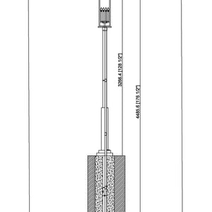 Tiberius 6 Light Outdoor Post Mounted Fixture