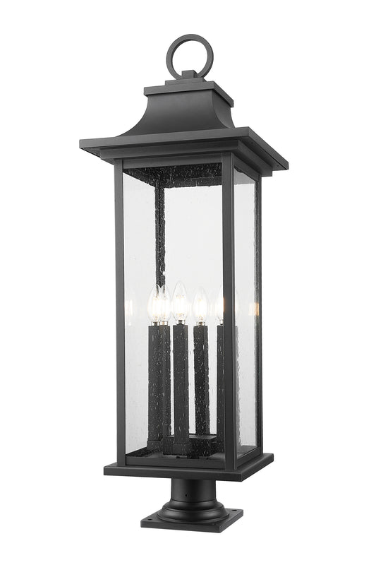 Tiberius 6 Light Outdoor Pier Mounted Fixture