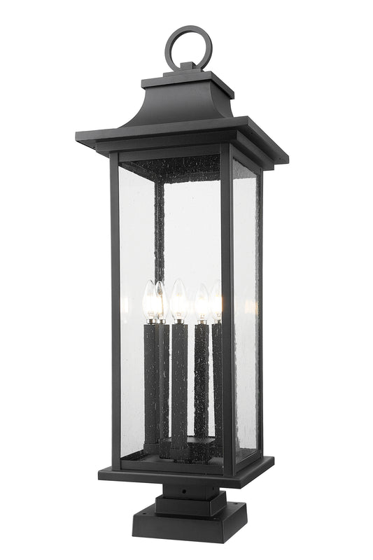 Tiberius 6 Light Outdoor Pier Mounted Fixture