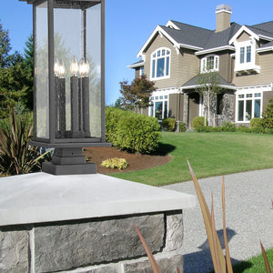 Tiberius 6 Light Outdoor Pier Mounted Fixture