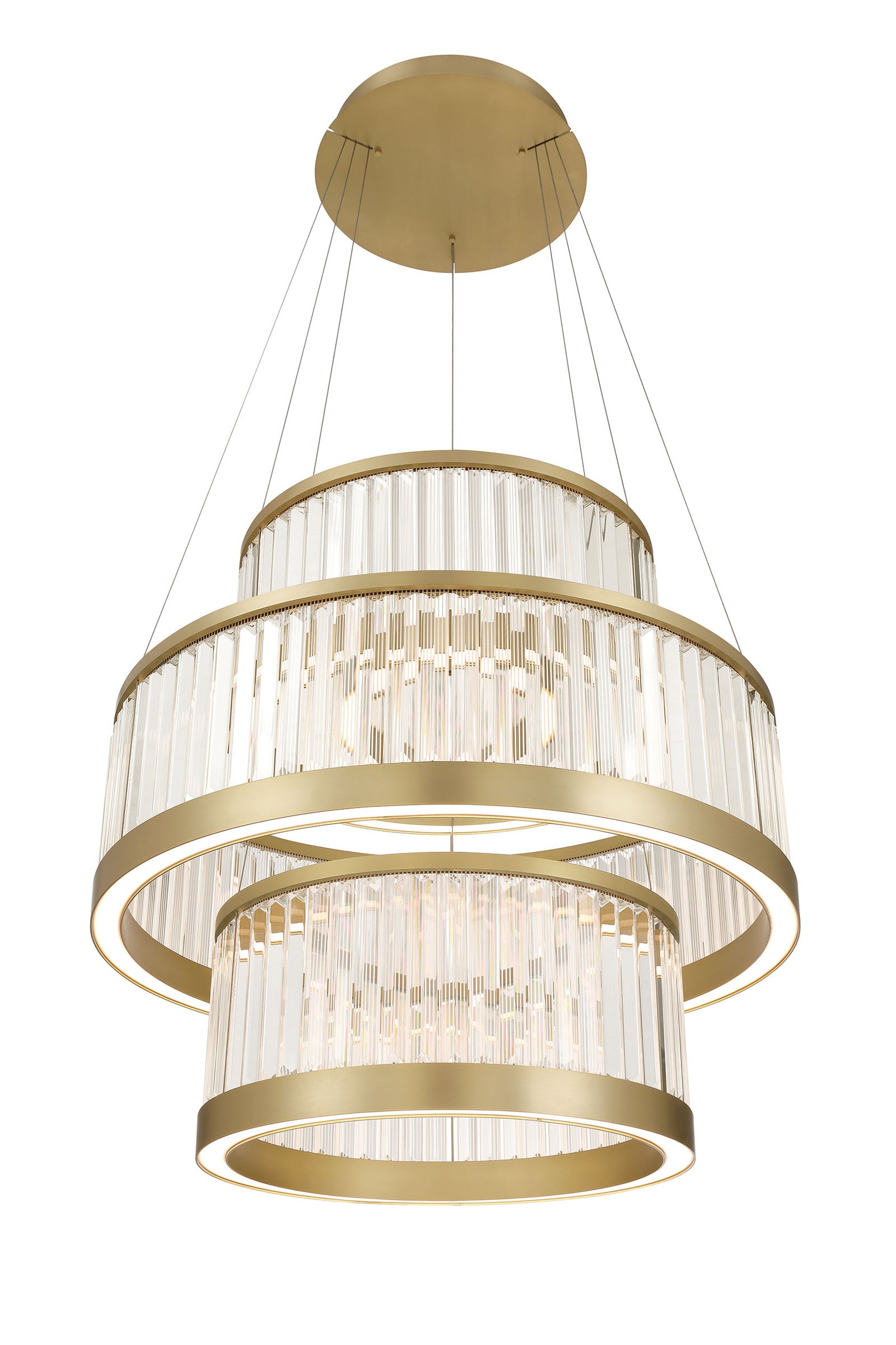 Empra 3-Tiers 3-Light 35" Integrated LED Grand Chandelier