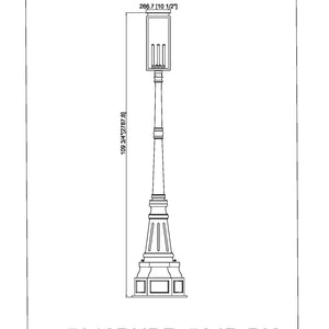 Nova 4 Light Outdoor Post Mounted Fixture