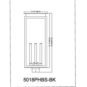 Nova 26.75-in Outdoor Post Mount