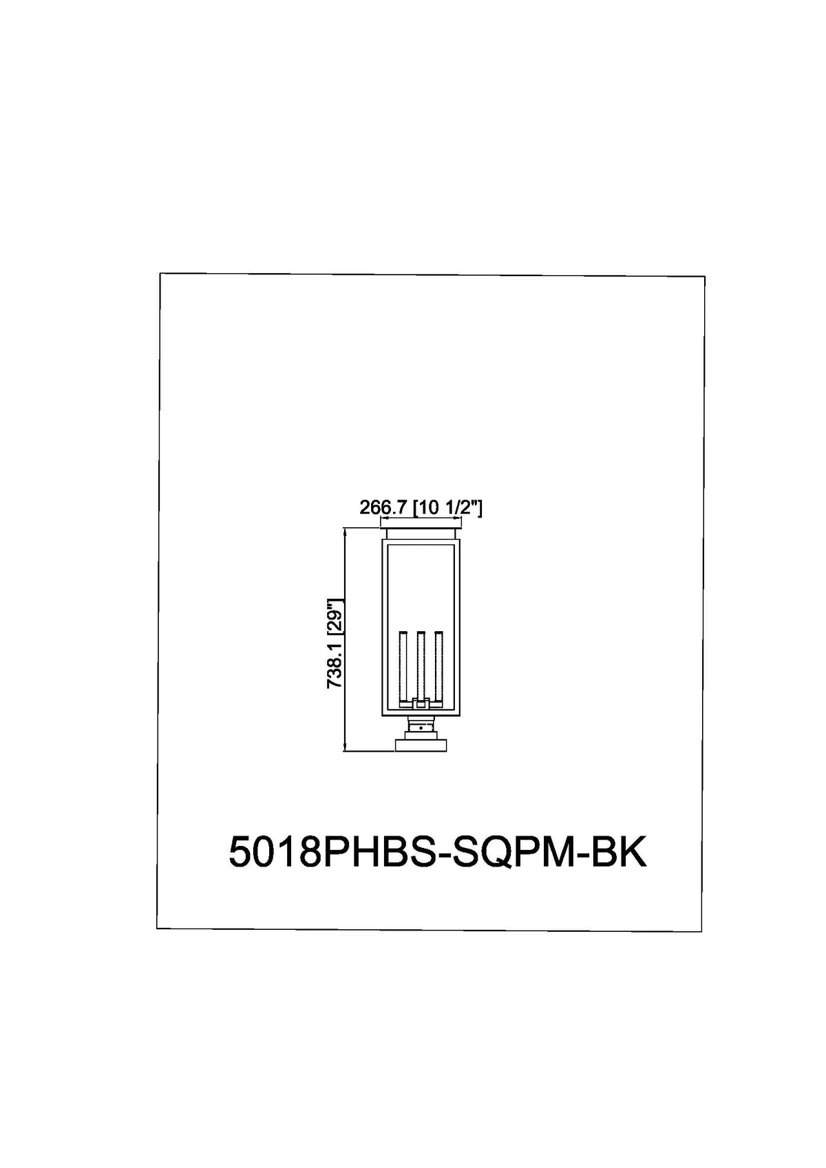 Nova 4 Light Outdoor Pier Mounted Fixture