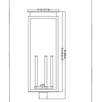 Nova 35-in Outdoor Post Mount